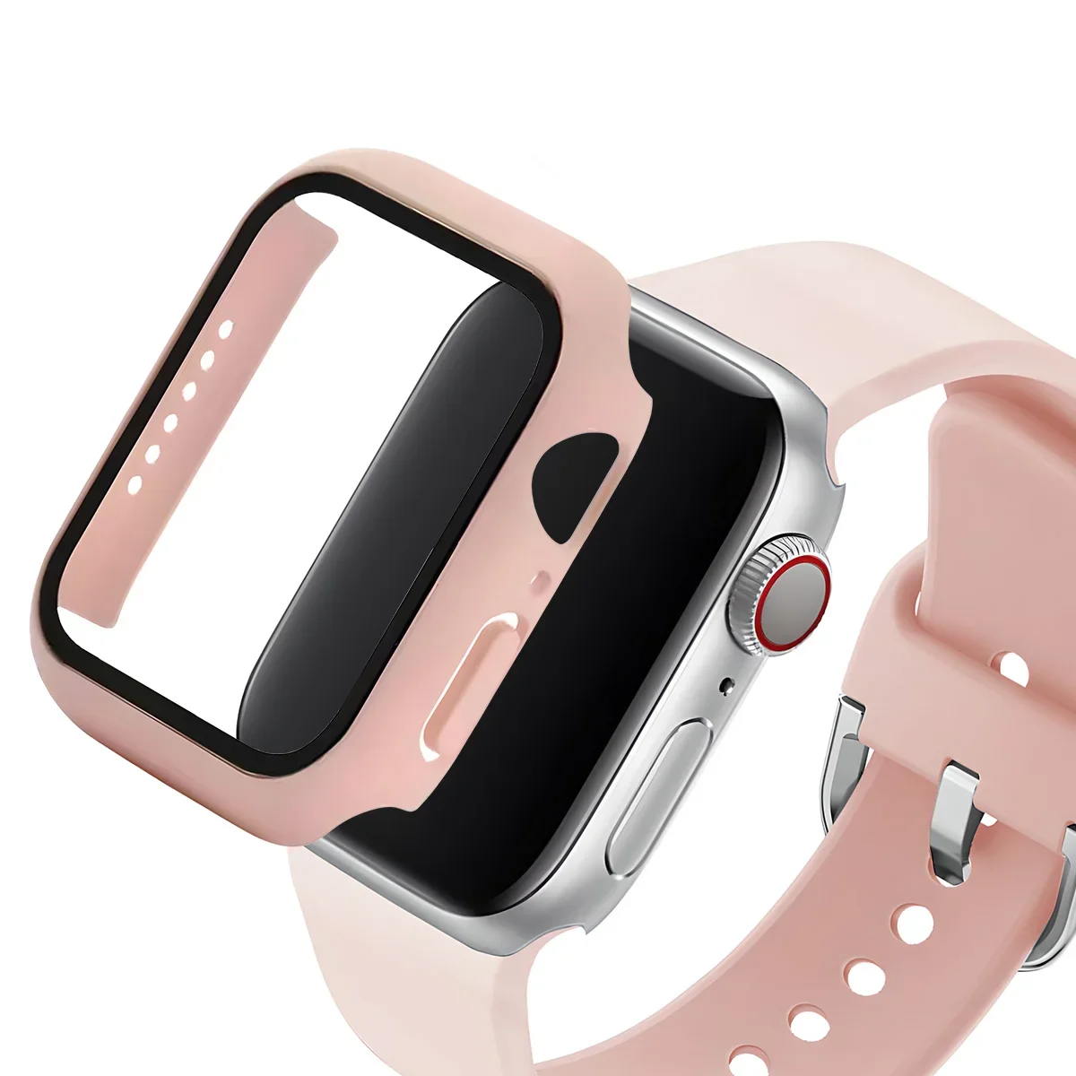 زجاج + حافظة + حزام لساعة أبل 44 مللي متر 40 مللي...