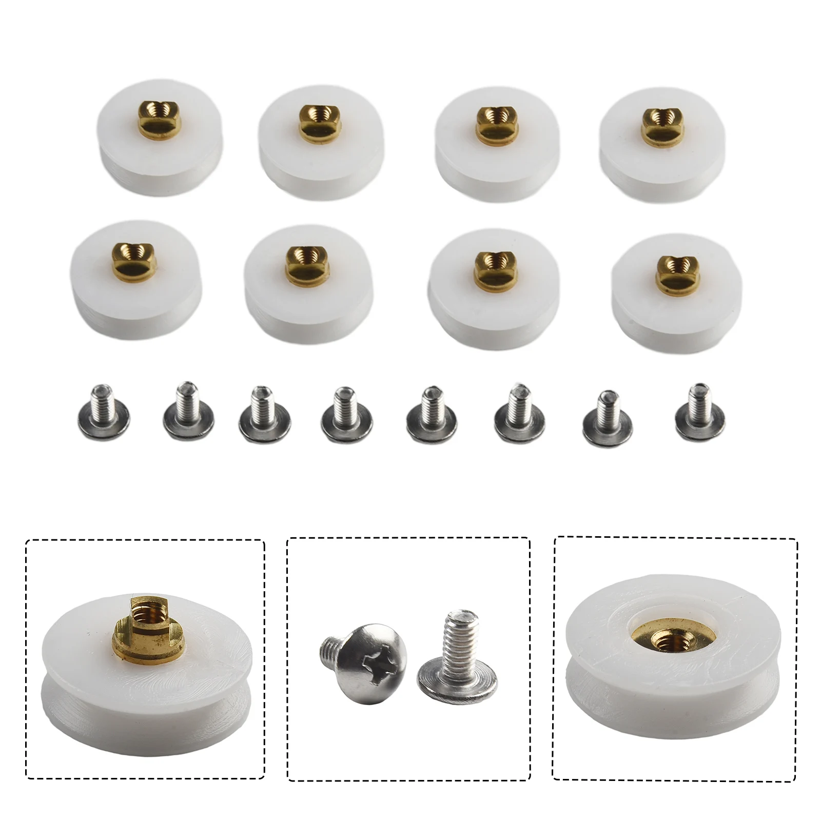 

Pulley Shower Door Rollers Arc Push Bathroom Accessories Glass Door Hanging Wheel Shower Pulley Sliding Door Roller