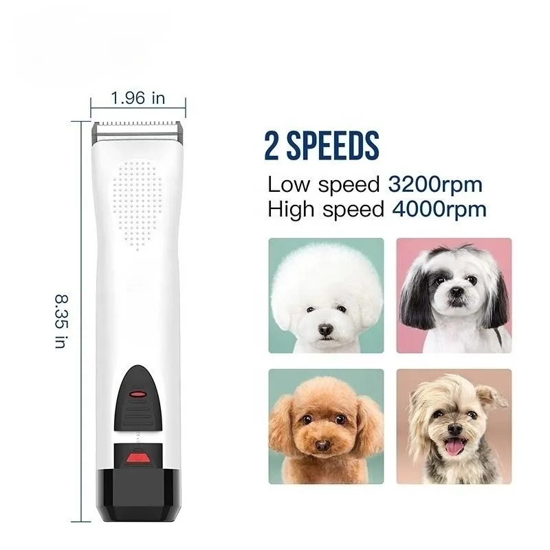 Rechargeable Pet Hair Cutters Big Battery Cat Dog Electric Cordless Pet Clippers