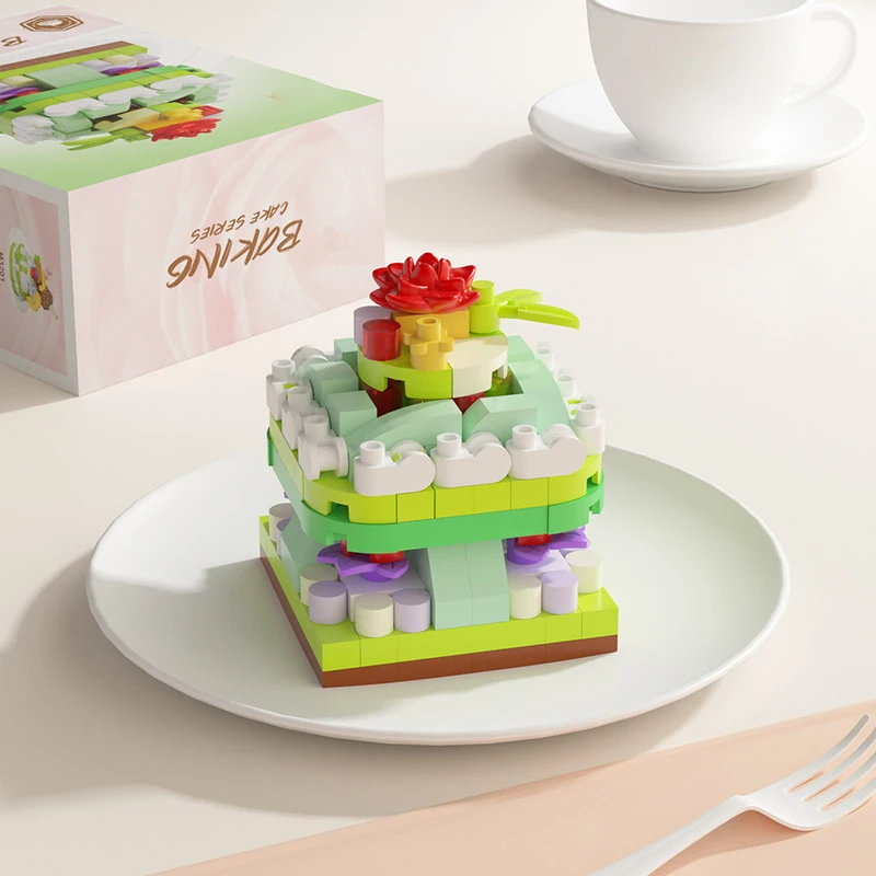 Floral Fantasy Candy Building Block Toy - Creative Home Decoration & Birthday Gift