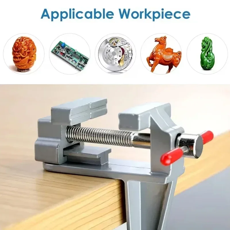 Mini Bench Vise Table Clamp Screw DIY Craft Mold Fixed Repair Tool Portable Plier Jewelry Make Electronics Small Hobby Workbench 5