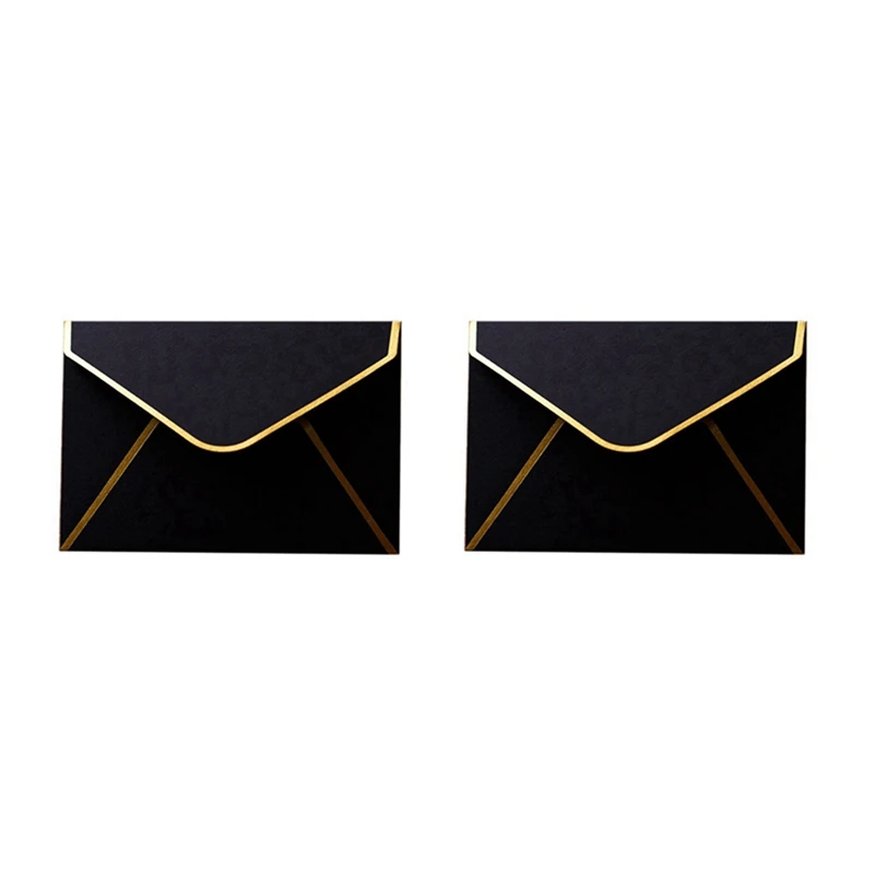 

100Pcs Mini Envelopes Gift Card Envelopes Envelopes For Personalized Gift Cards Wedding Envelopes Or Place Card Black