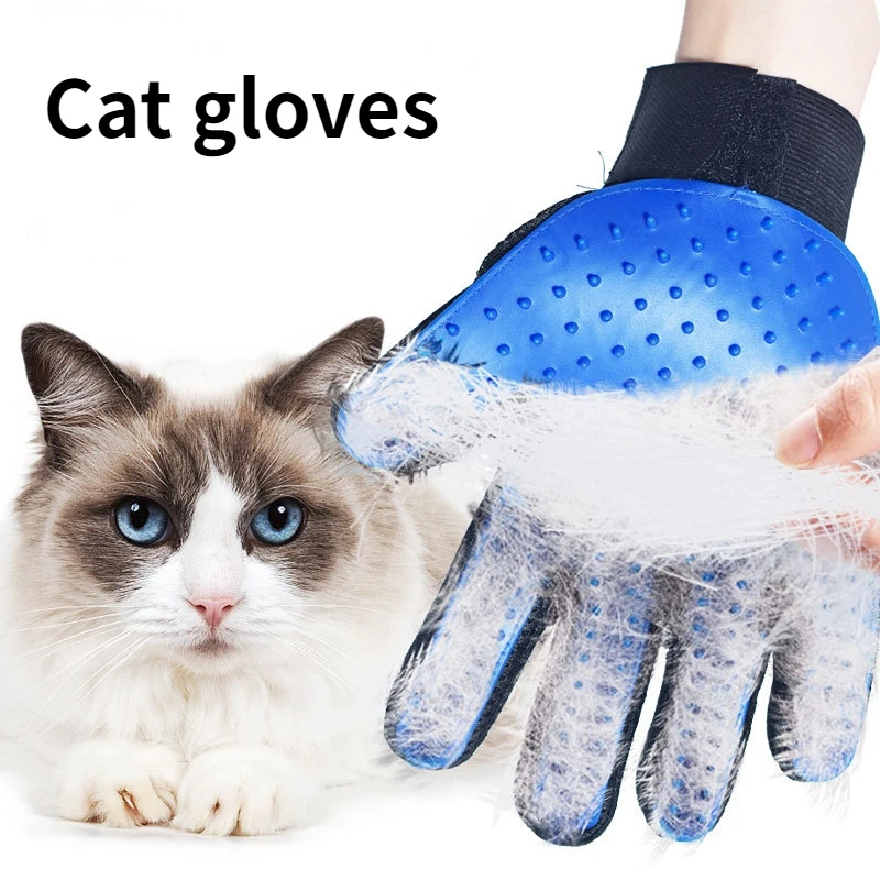 Glove-brush for combing pet hair, pet grooming brush, Dog Cat brush for removing hair, massage glove