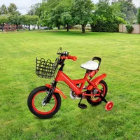 Vélo pour enfants 12 pouces, rouge, léger (15,98 lb), cadre en acier au carbone durable, revêtement en plastique, taille compacte pour un rangement et un transport faciles 4