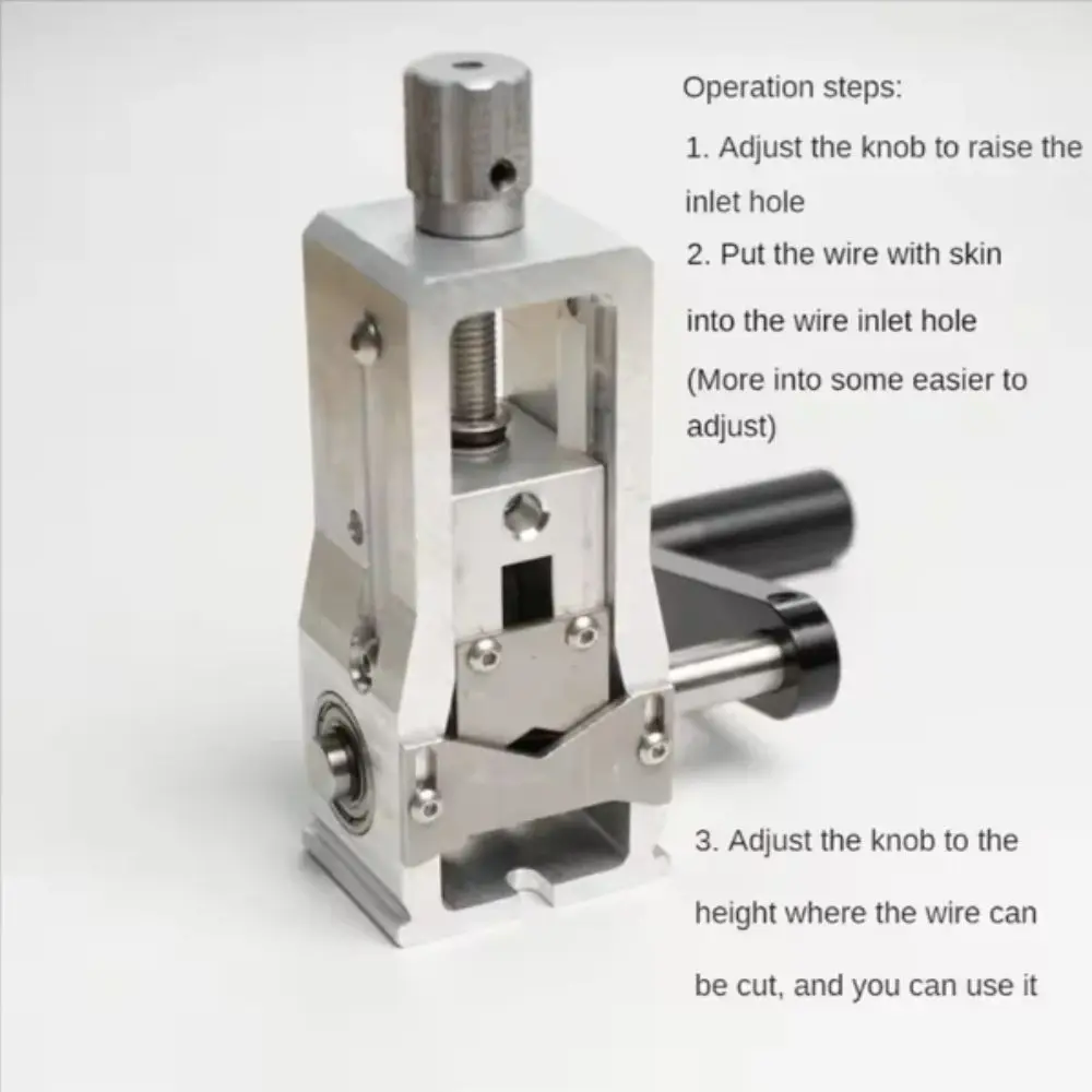 알루미늄 합금 수동 스트리퍼 휴대용 디자인 2-20mm 크기 범위 와이어 스트리핑 기계 핸드헬드 작동