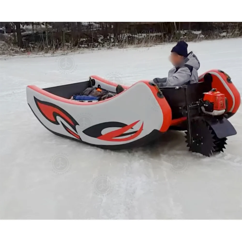New Design Inflatable Pneumatic Catamaran Water&Snow Sled Inflatable Snow Sledge for Sliding or Skiing