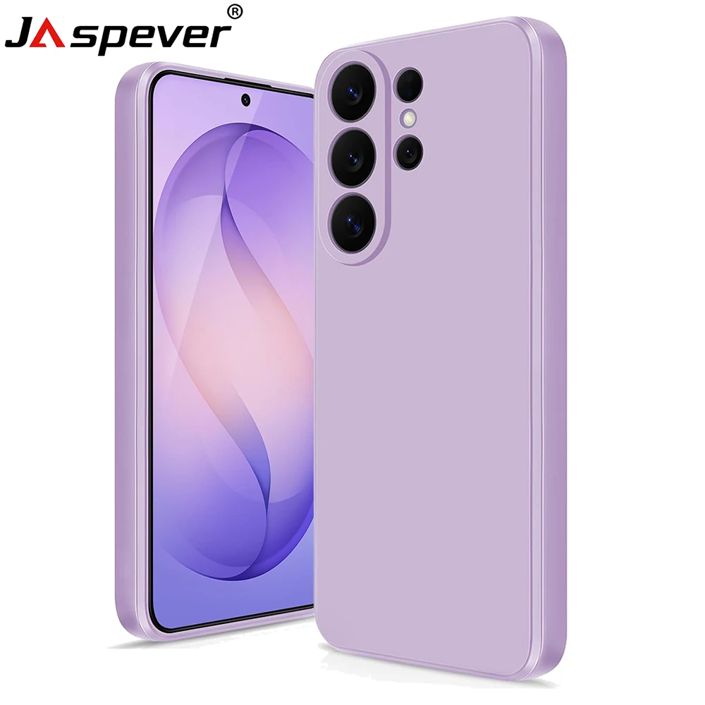 Luxury Candy Color Square Silicone Soft Case - Premium Plain Cover Shell