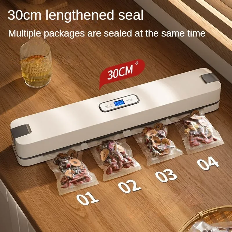 Automatic Food Vacuum Sealer, Household Vacuum Sealing, Packaging Machine, 10PCs Package Bags, 220V