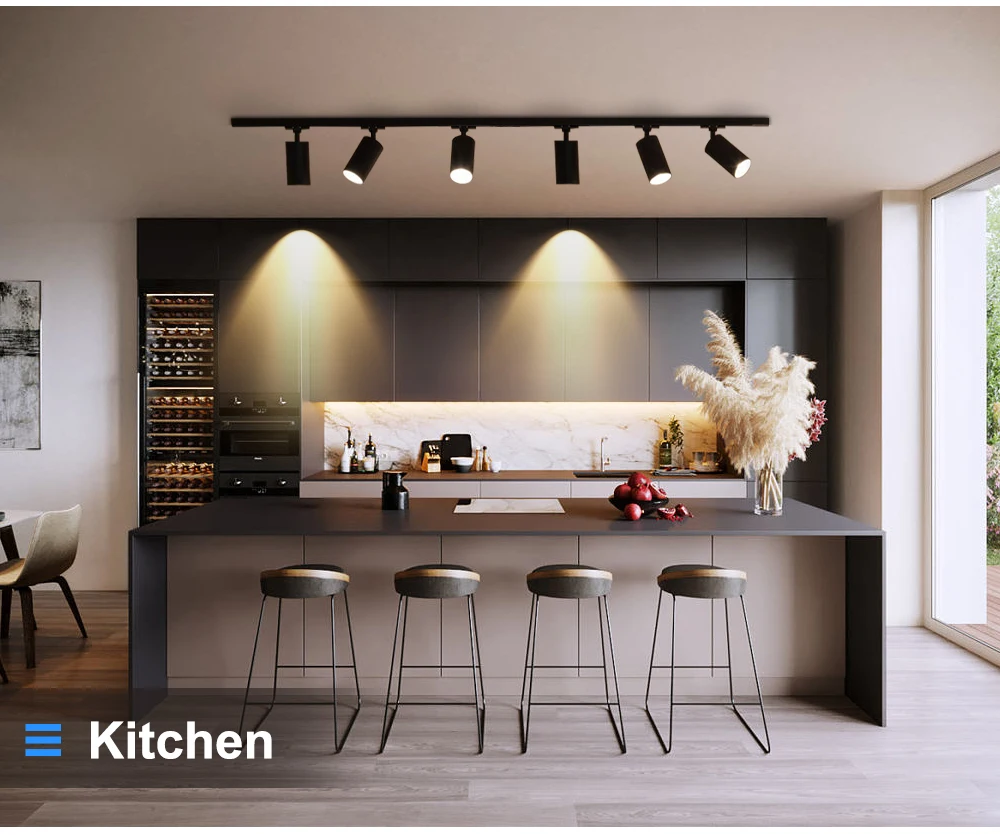 Description Picture 6 of itemSet Track Lamps led strip lights LED Spot Lighting Track Light Fixtures Ceiling Wall Living Room Tracks Spots Home Rail lighting