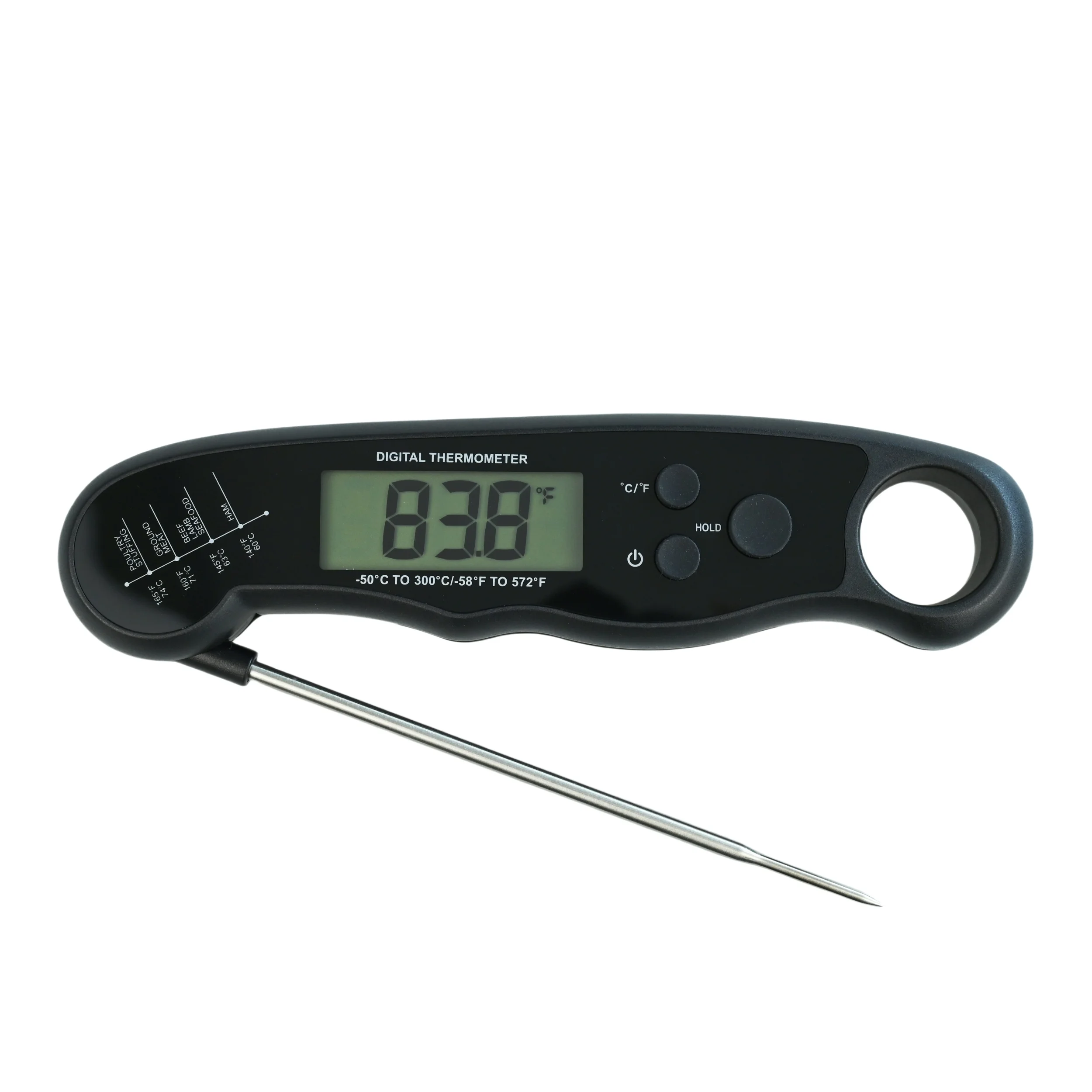 Digital Food Thermometer for Cooking and Baking with Backlight Hold Function