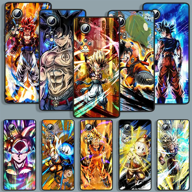 

D-Dragon Balls Anime Saiyan Phone Case For Huawei Honor 10 10X 10i 20S V20 20 30 30i 30S X30 50 60 X8 70 SE Lite Pro Black Cover