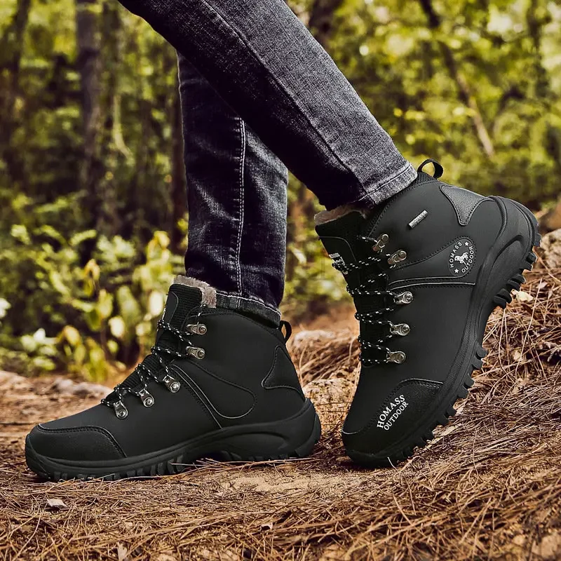 Men Waterproof Hiking Shoes Breathable Tactical Combat Army Boots Outdoor Climbing Shoes Non-slip Trekking Sneakers men boots