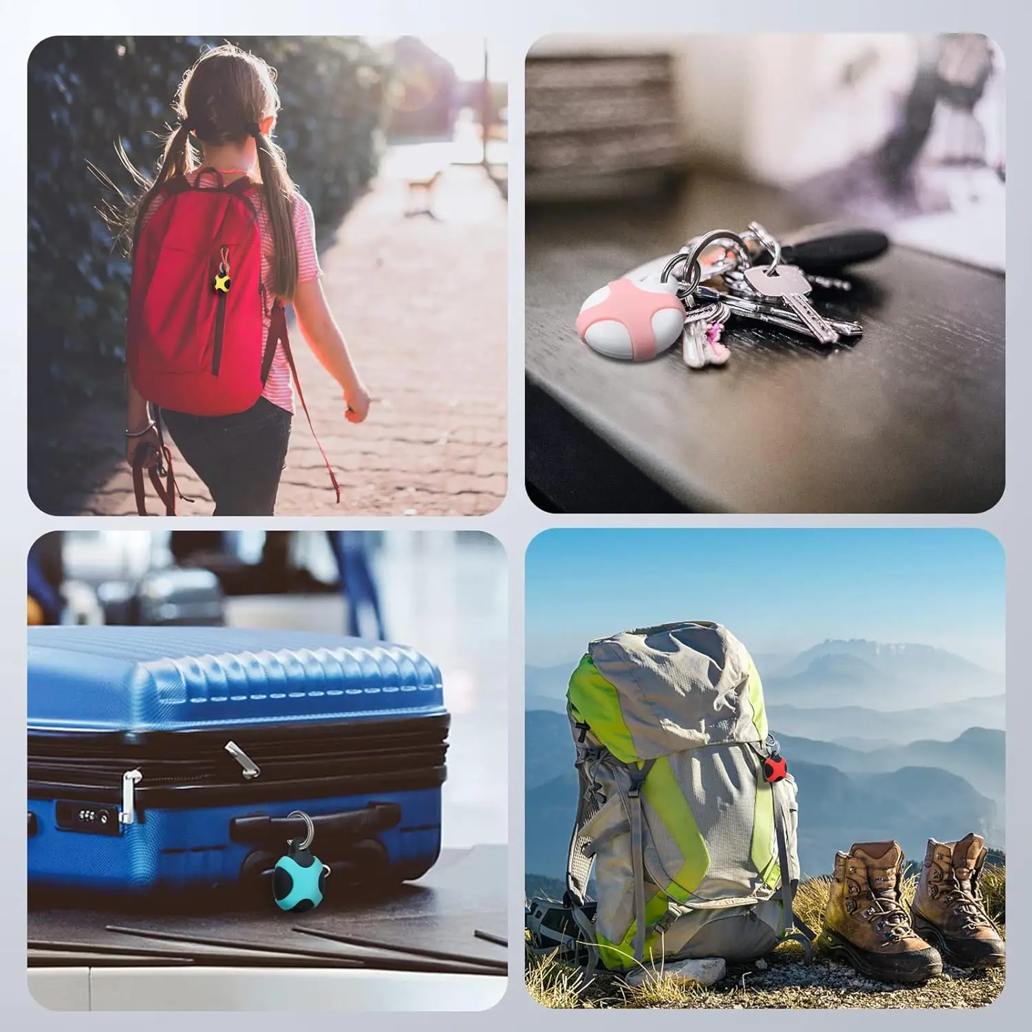 Airtag Holder Keychain - Durable Silicone Case
