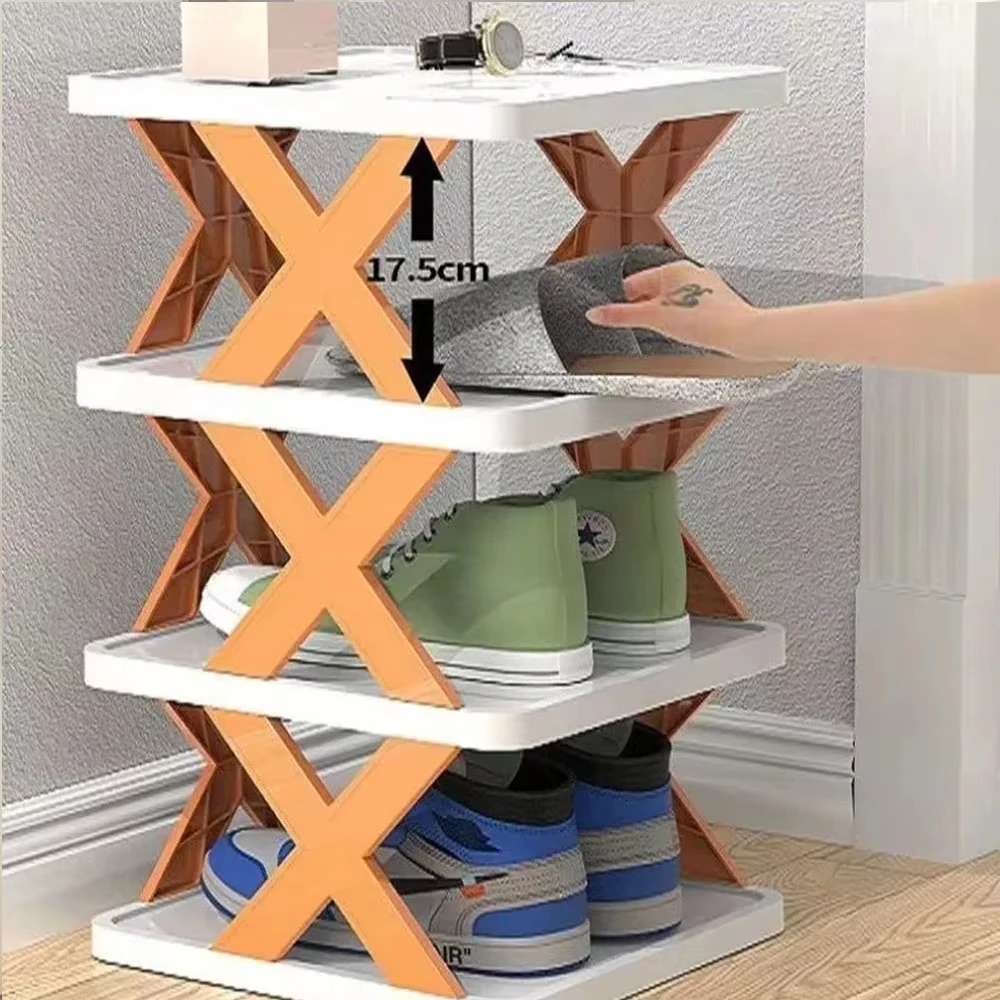 Folding Shoes Racks Multi functional Storage Household Rack Saves Family Space Detachable Multi Layer Simple Shoes Shelf Cabinet 2