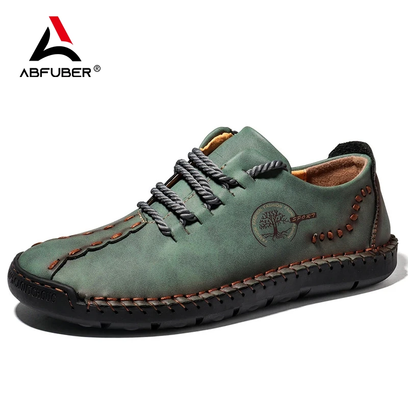 Zapatos informales de cuero hechos a mano para hombre, zapatillas de cuero cómodas, conducir, gran oferta|Mocasines| - AliExpress