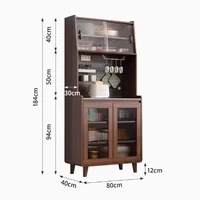 Modern Storage ตู้ไม้ Complete แผ่นระดับเต็มสูงตู้ครัวตู้เสื้อผ้า Nordic หรูหรา Armoire De Rangement เฟอร์นิเจอร์ 3