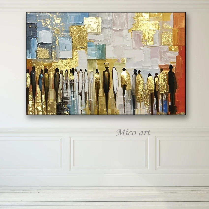 ชาวยิวเยรูซาเล็มผ้าใบ, Western Wailing Wall Art, ภาพวาดสมัยใหม่, ภูมิทัศน์ทําด้วยมือ 100%, รูปภาพสําหรับตกแต่งห้องรับประทานอาหาร 1