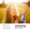 Neewer 1/4 Black Diffusion Mist Dreamy Effect 4"x5.65 Cinema Square Filter with HD Optical Glass For Matte Box Photo Videography 2