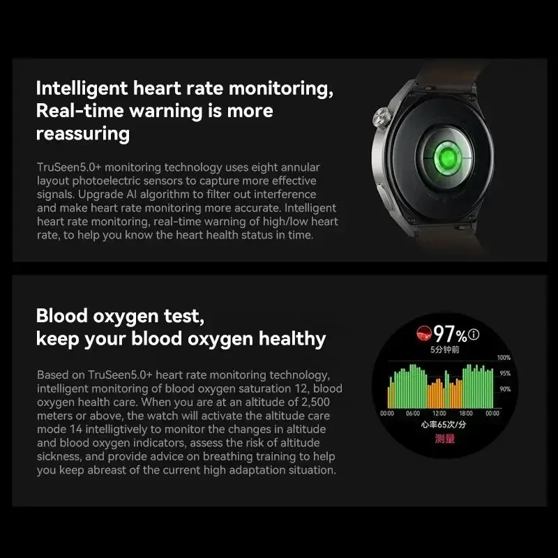 NEW Huawei Watch GT3 Pro watch sports intelligent Bluetooth call blood oxygen detection heart rate monitoring long battery life 4