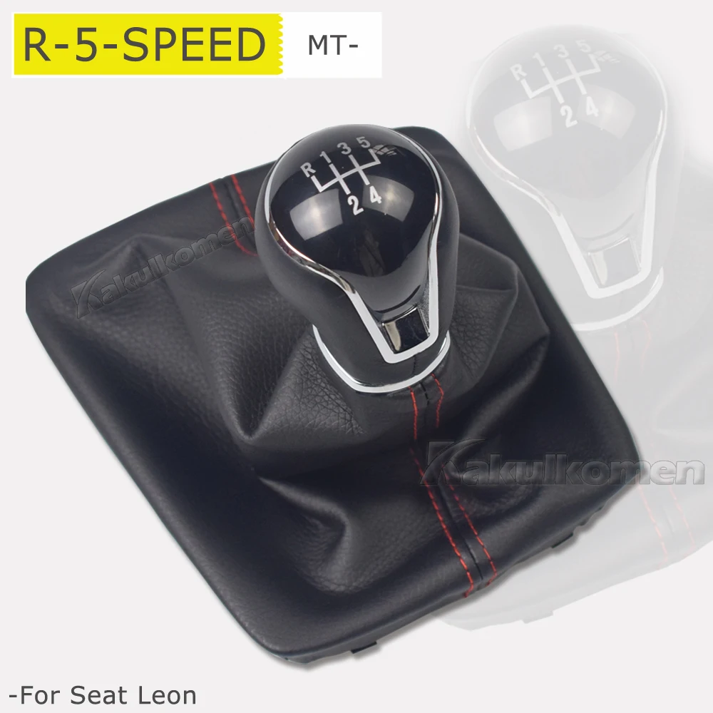 Car Styling For Seat Leon III 3 MK3 2012 2013 2014 2015 2016 2017 Manual 5/6  Speed Gear Shift Knob Lever Gaiter Boot Cover - AliExpress