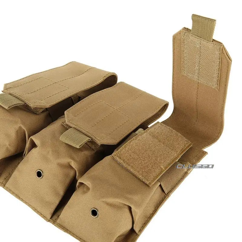 Description Picture 6 of itemTactical MOLLE Triple Magazine Pouches Double Triple Shooting Hunting Mag Pouch Wargame Paintball Mag Bag for M4 AR15 Ak47