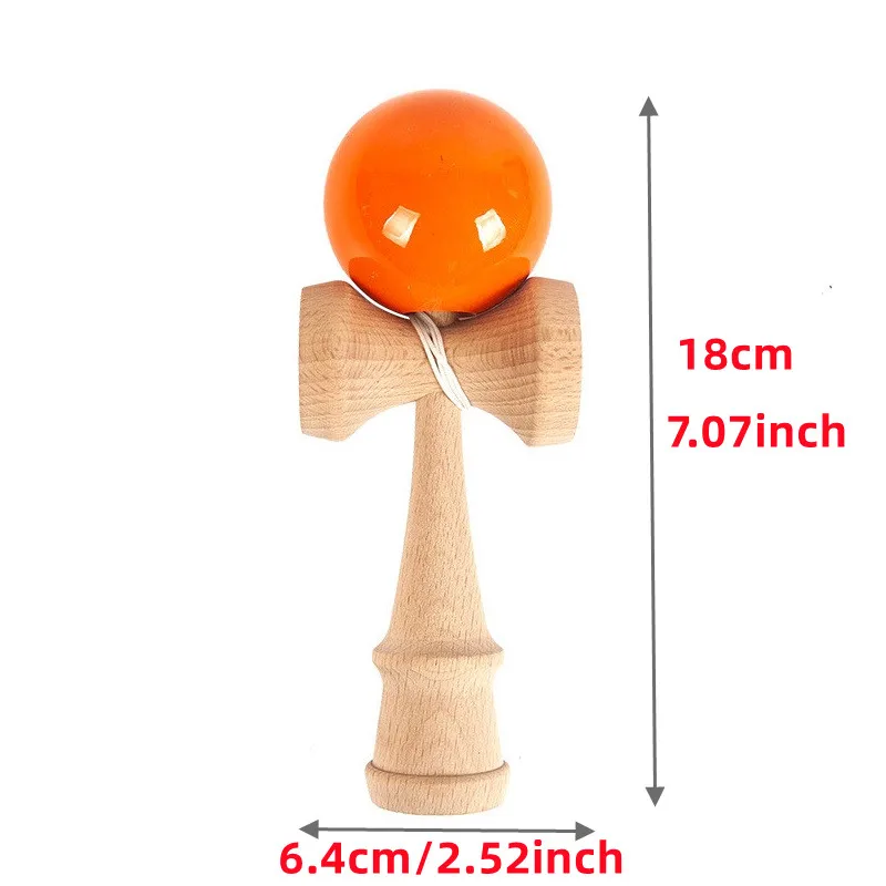 1PC Wooden Sword Ball Toy Splicing Skill Creative Skill Ball For Yard Stadium Home Park Sword Ball Outdoor Toy Children Gift 6