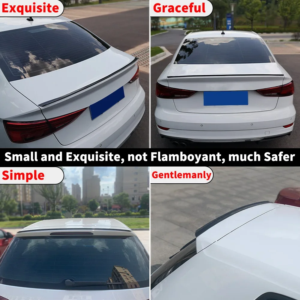 Spoiler universale per bagagliaio per BMW E60 E90 / Audi A3 A4 / Mercedes W204 / Civic / Camry - immagine 4