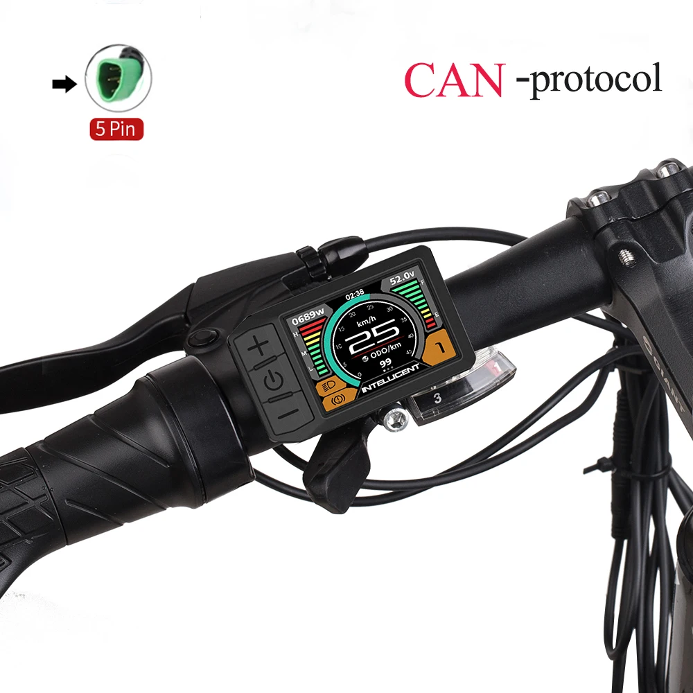 Can-protoco p860c 860c, 삼각형 플러그, Bafang-M500 M620 용 전기 자전거 디스플레이, 모터 키트, 블루투스