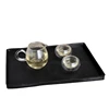 Black White Rectangular Hotel Melamine Tray Water Cup Tea Tray Creative Plastic Room Washing Storage Trays 4