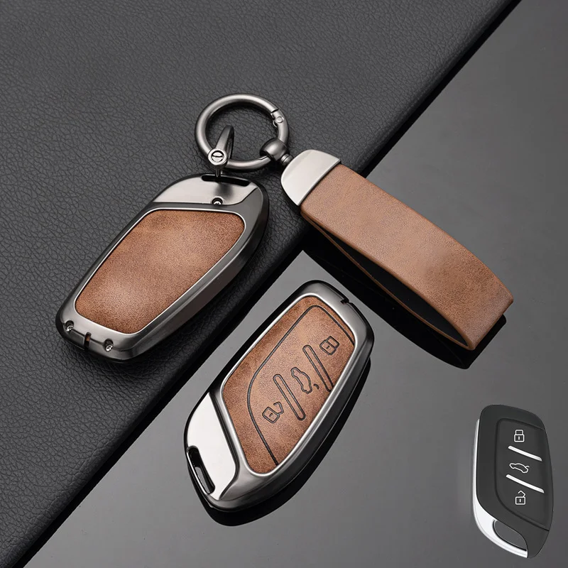 Zinc Alloy Leather for MG 4 2023 Mg4 Ev MG HS GT ZS EV ZX MG5 MG6 Remote Car Key
