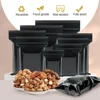 0.13mm Thickness Black Plastic Ziplock Bag Resealable PE Zipper Bag for Sundries Gift Waterproof Dustproof Seal Storage Packing 6