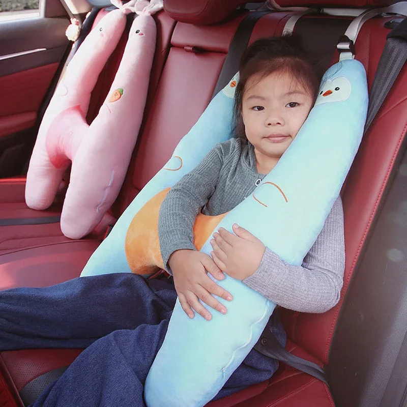 

Автомобильная подушка, ремни безопасности, накидка для подушки, автомобильная детская дорожная подушка для сна, автомобильный ремень безопасности, плюшевая подушка, наплечная Подушка, милые животные