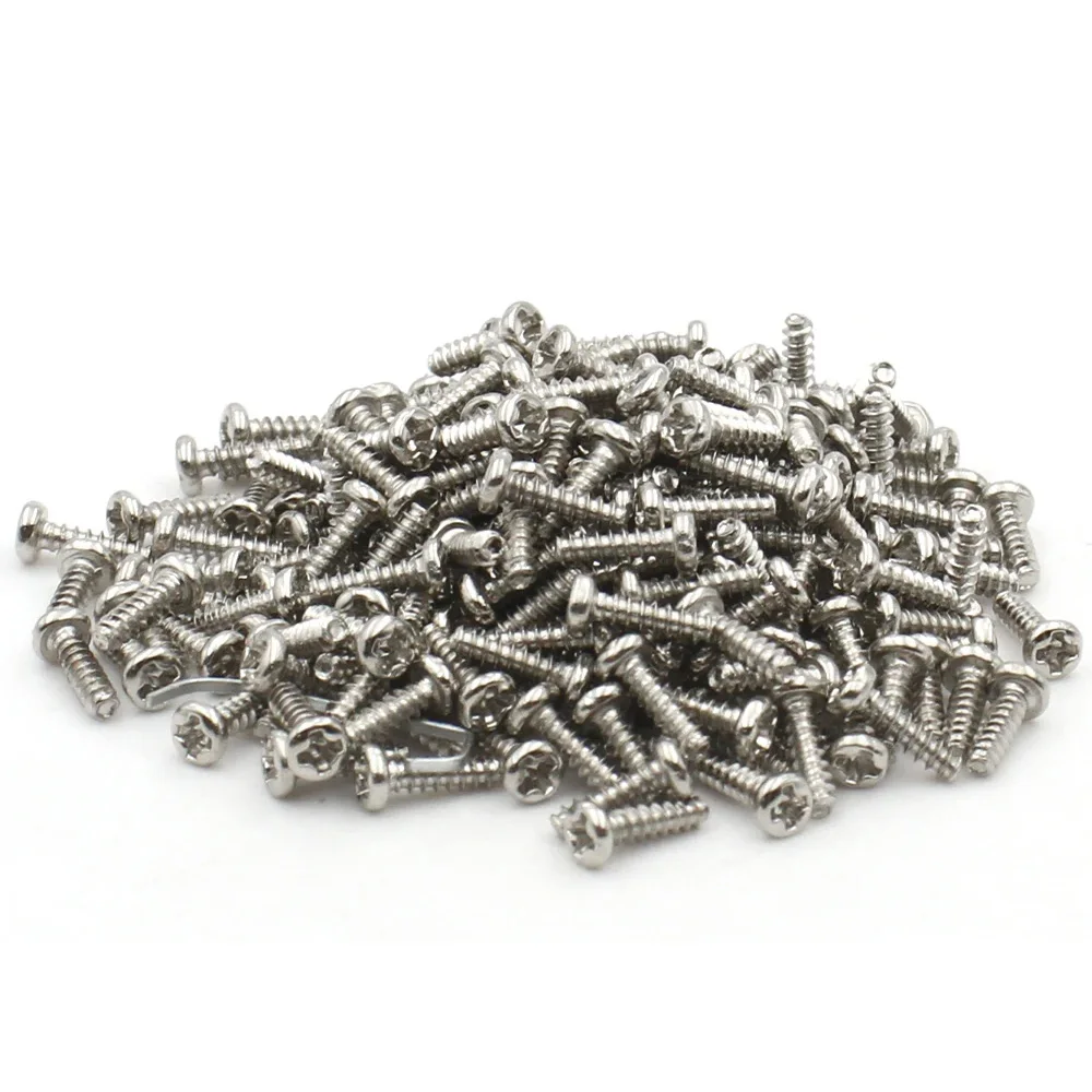 30–100 Stück Flachschwanz-Kreuzschlitz-Blechschraube aus Kohlenstoffstahl, M1,2, M1,7, M2, M2,6, M3, M4, M5, Kreuzschlitz-Rundkopf-Blechschrauben – Detail 12