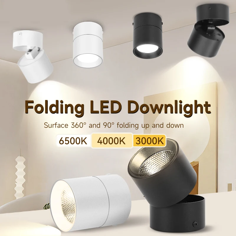 Spot Led Light Rotatable Ceiling Lamp Downlight 110V 220V Spotlight Down Home Decor Lamp Living Room Bedroom Lighting Fixture led downlight,recessed ceiling spotlight