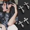 E06E Punk for Cross Hair Clips for Creative Punk Hairpin Gothic Duckbill for Girls