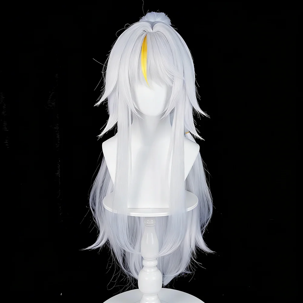 Genshin Impact-Inspired Long Ponytail Synthetic Wig for Cosplay Events