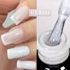 UR SUGAR 7ml Milky Jelly White Glitter Rubber Base Gel Polish Pink Nude Color Soak Off UV LED Self-leveling Gel Varnish Manicure 3