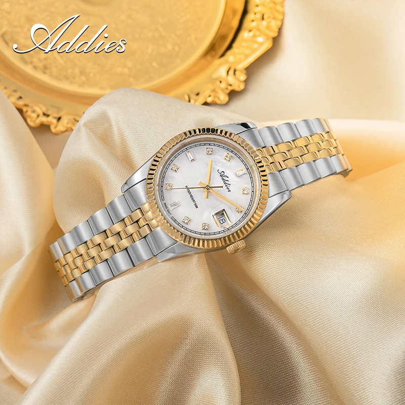 ADDIES 585 Quartz Women's Watches Sapphire Glass 5Bar Waterproof 316L Stainless Steel Diving Fashion Luxury Wristwatch For Woman - Image 2
