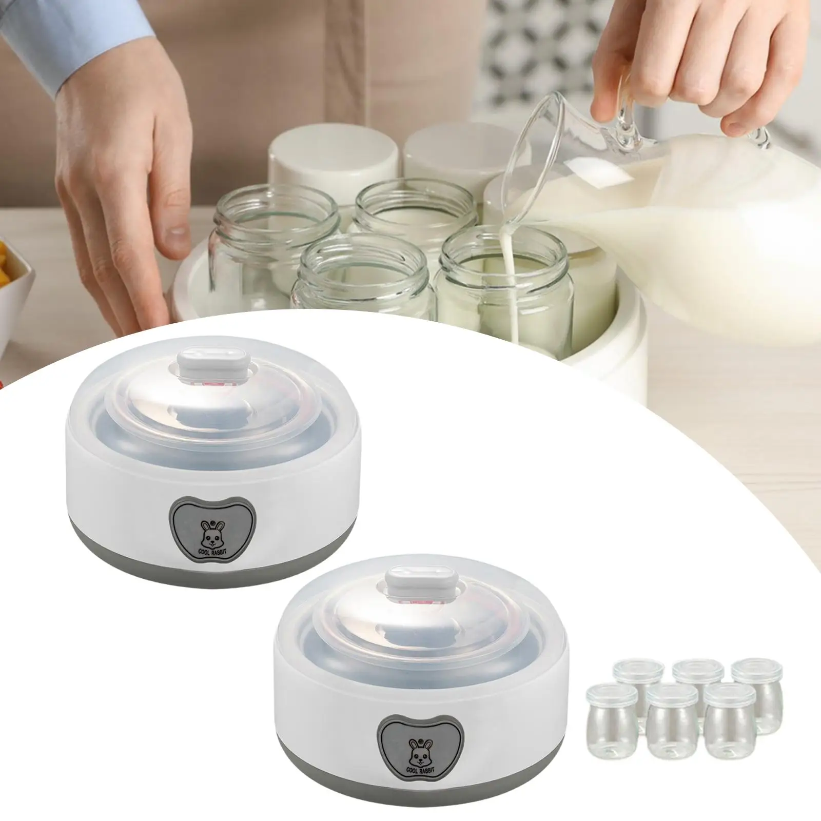 Automatic Yogurt Machine Constant Temperature Control DIY Homemade Yogurt Low Noise 1.2L Electric Machine Multifunctional