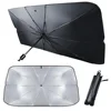 Rubber Sunshade Umbrella For Car Uv Protection Folding High Shading Car Umbrella Front Windshield High Shading Silver Sunshade 1