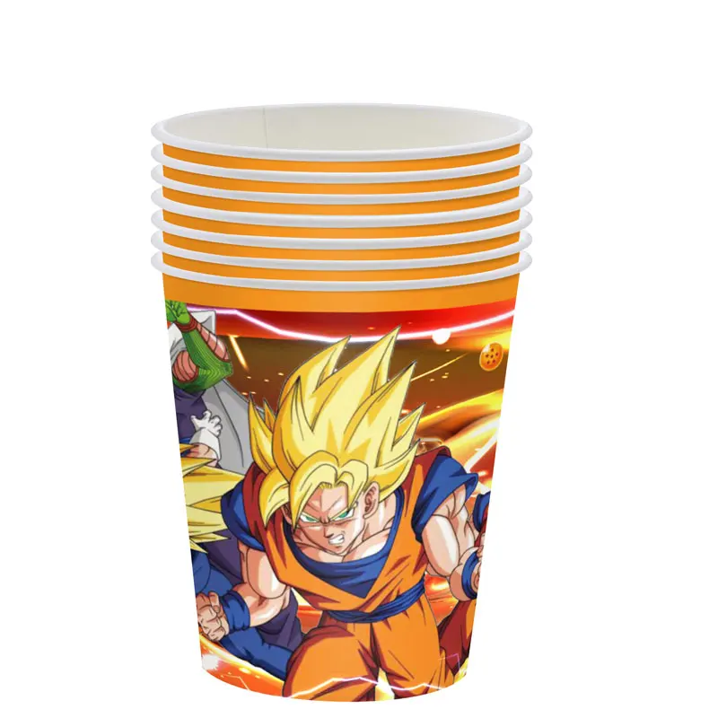 Dragon Ball Z Birthday Party Decorations Son Goku Party Favors Tablecloth Cups Plates Baby Shower supplies Free Shipping Items