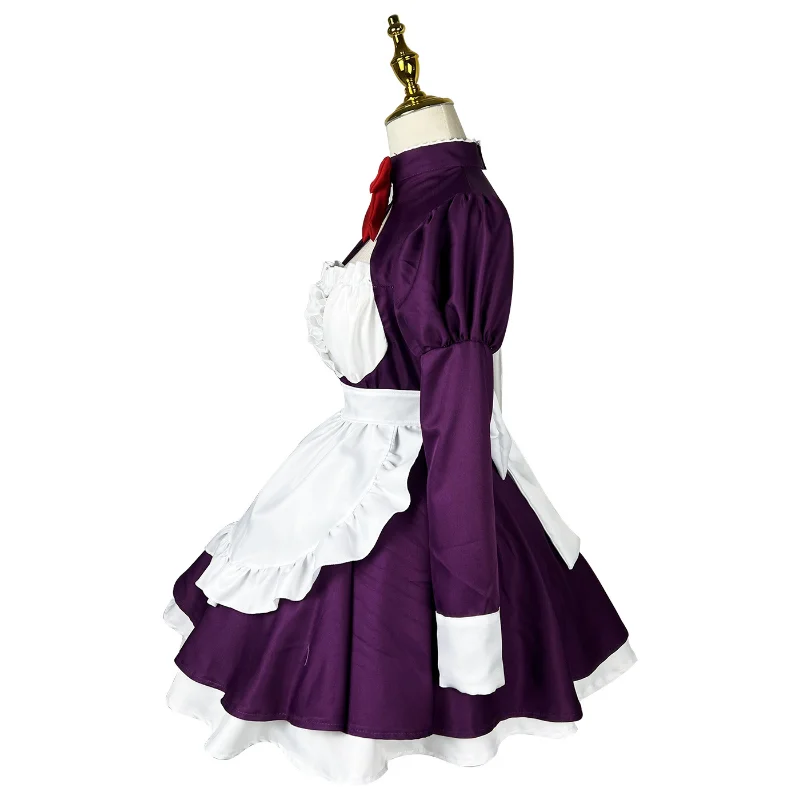 Black Butler Maid Cosplay Kostüm Kleid Schürze für Damen Halloween 6