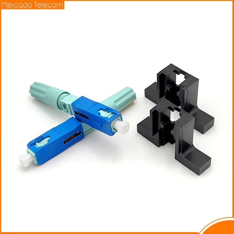 Free Shipping New SC APC UPC 58mm SM Single Mode Optical Connector FTTH Tool Cold Connector Tool SC UPC Fiber Quick Connector