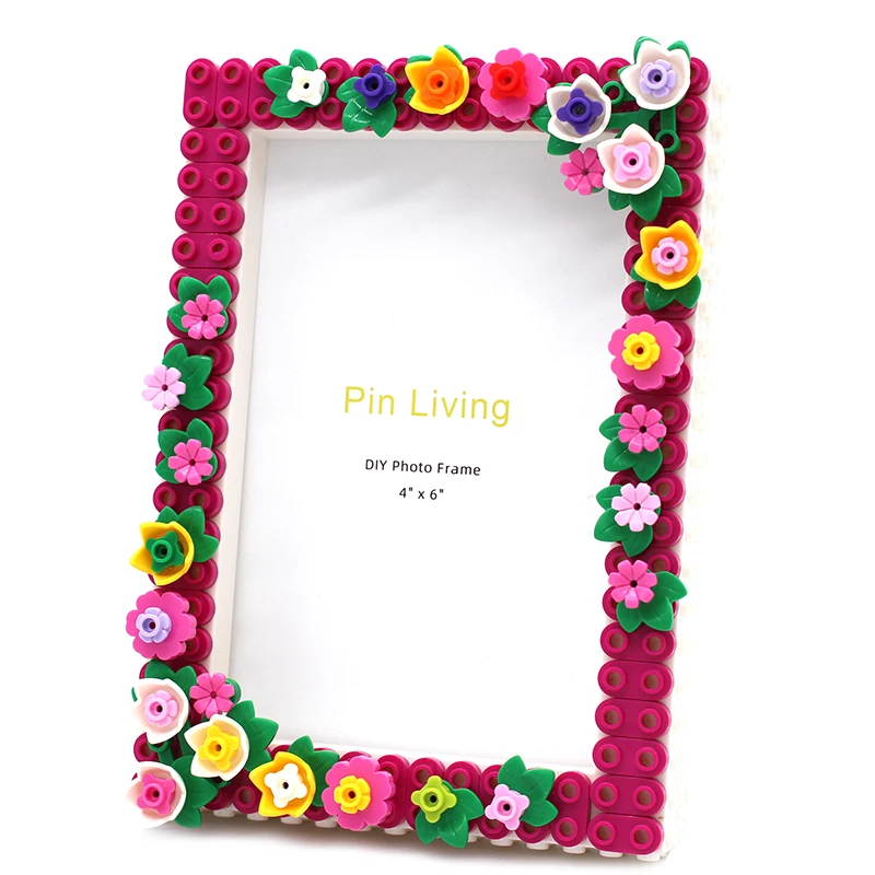 MyGiftHome DIY Floral Building Block Photo Frame