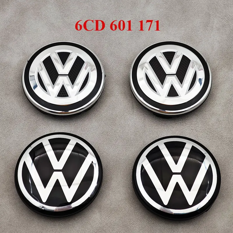 4pcs Car Wheel Center Rims Caps 56mm 63mm 65mm for Volkswagen VW Golf 4 5 6 7 R GTI Passat B5 B6 B7 CC Touran Tiguan