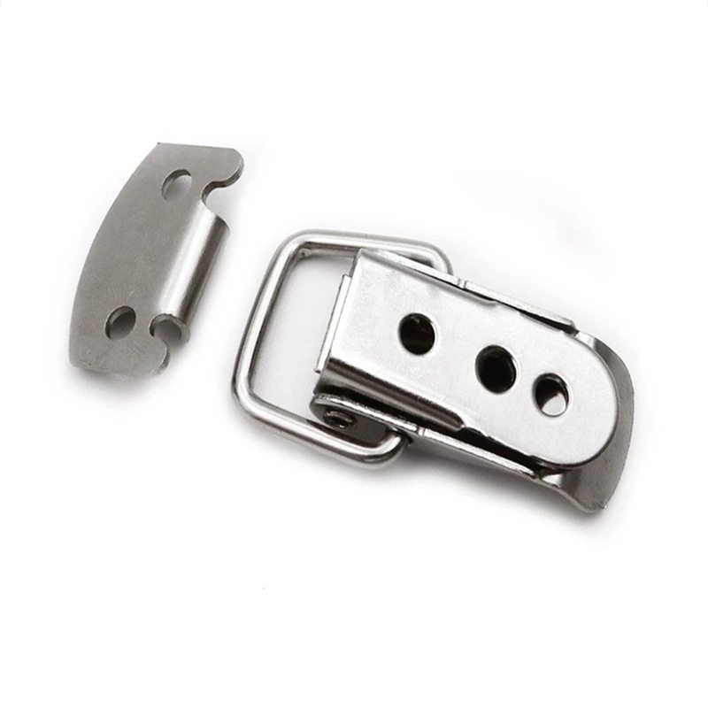 6-Pack Spring Loaded Toggle Latches - Stainless Steel Buckle Clamps For Toolboxes, Cases & Cabinets