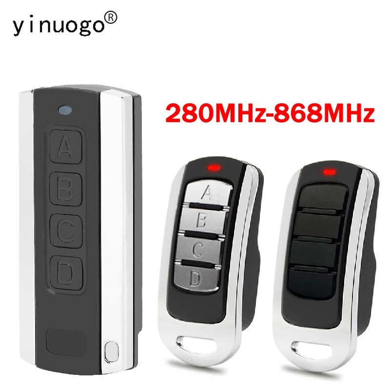 

Garage Door Remote Control Duplicator 280MHz 868MHz Multi-Frequency Code Grabber Gate Control Barrier Garage Door Opener 4 in 1