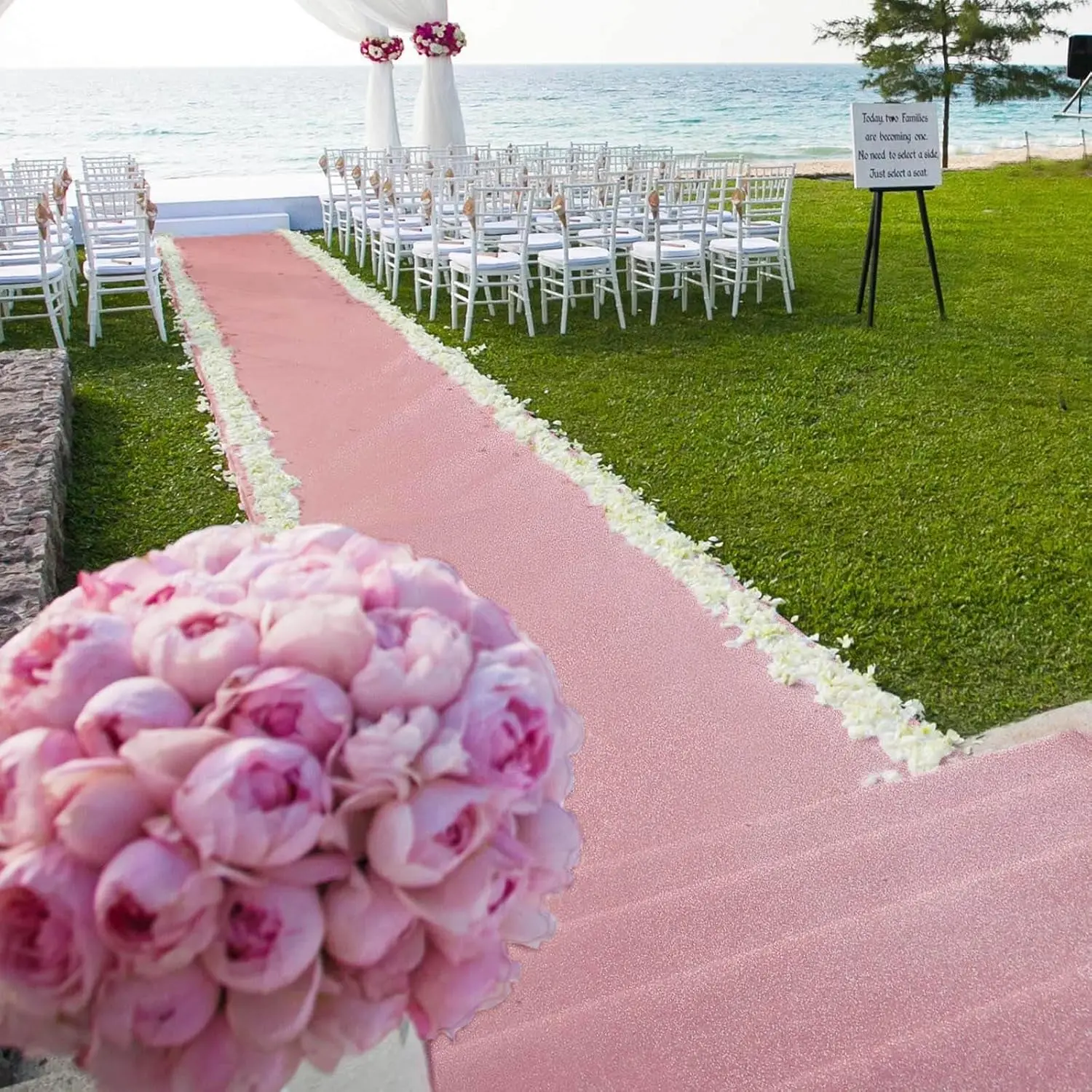 Runners-Blush-Rose Gold Perfect for Wedding Ceremony, Party, Event, Bridal Shower, Banquet, and Restaurant Decorations