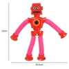 Variable Fun Cartoon Robot Telescopic Tube Toys Kids Puzzle Stretch Suction Cup Robot Toy DIY Telescopic Stress Relief Toys 5