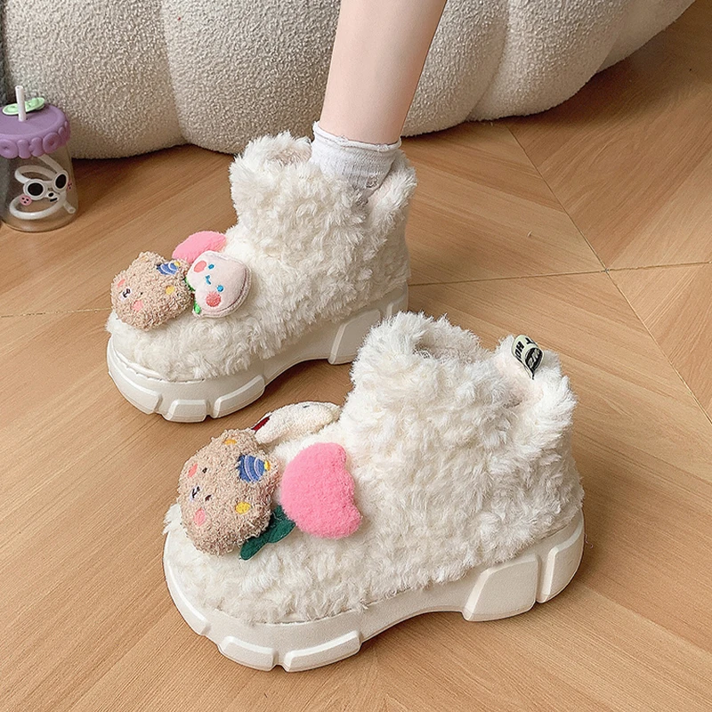 

Женские сапоги, новинка 2023, австралийская женская обувь на плоской подошве, сабо на платформе, роскошная дизайнерская зимняя обувь, плюшевая зимняя обувь с круглым носком